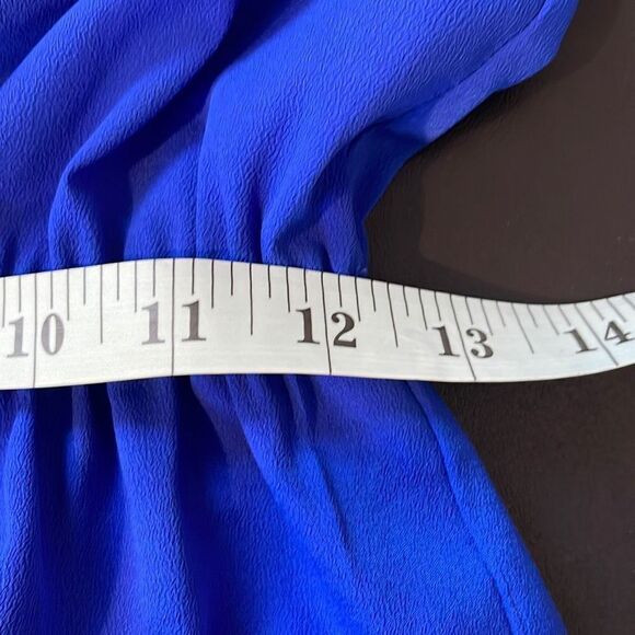 American Eagle Halter Dress. Size XS. Royal Blue. Elastic Waist - Picture 7 of 8